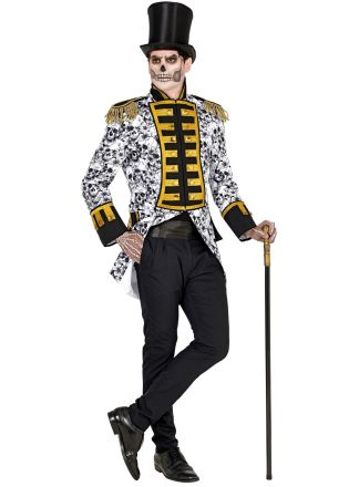 Heren Halloween jas: SKULL 1dlg.
