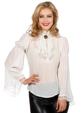 Piraten dames blouse ecru