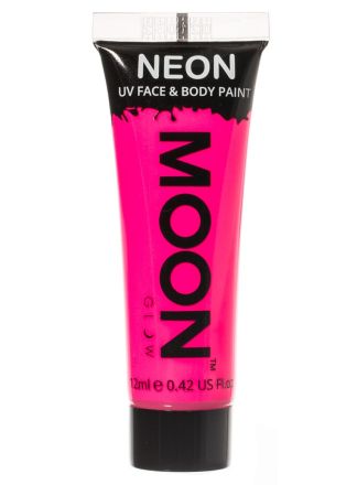 Neon UV body en face schmink pink