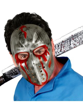 Bloody hockey masker