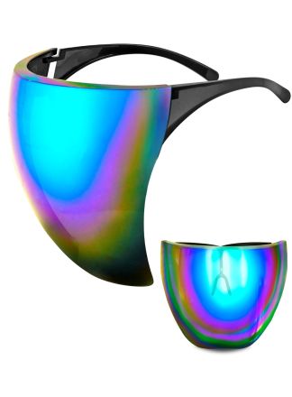 Face shield Mirror lens BLUE-PURPLE