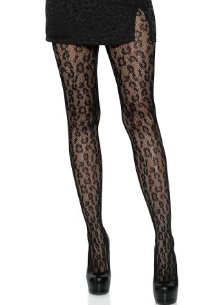 Leg Avenue Leopard Net Tights
