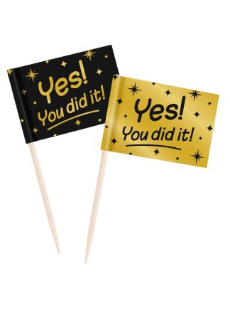Cocktail prikkers YOU DID IT! 50stuks