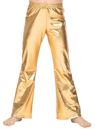Gouden flared broek kind