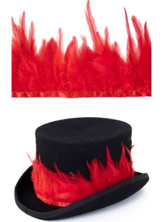 Hanen veren band rood 3mtr.