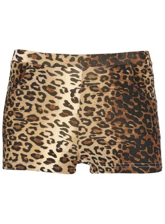 Dames hotpants panter print