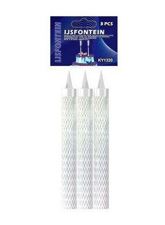 IJsfontein zilver (45 sec) 3 stuks