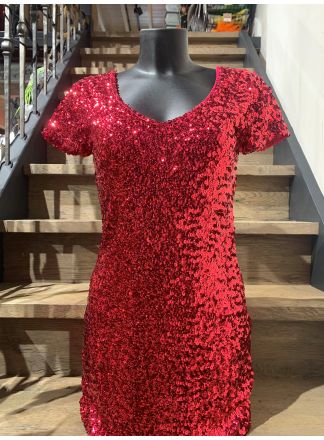 Jurkje pink deluxe 1maat M/L