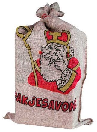 De zak van Sinterklaas jute 60x102cm.