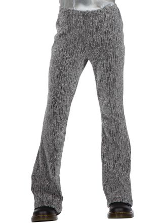 Kinder Glitter Flared broek Zilver