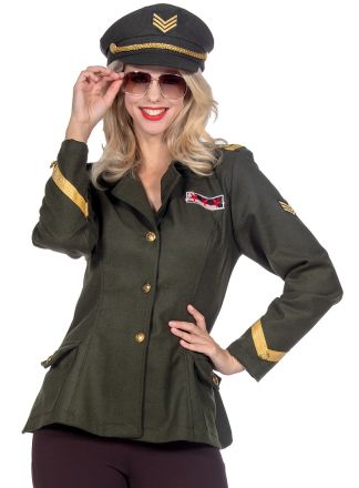 Luxe legerofficiers dames jas 1dlg.