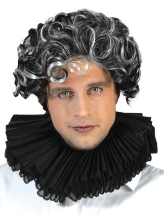 Luxe zwarte Kraag BAROK