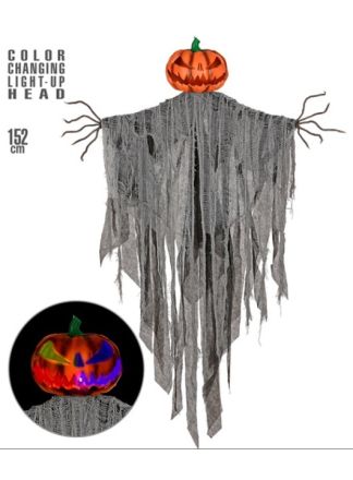 Blinking eyes scarecrow 152cm.