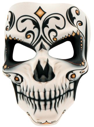 Senor Dia De Los Muertos masker (Fabric)