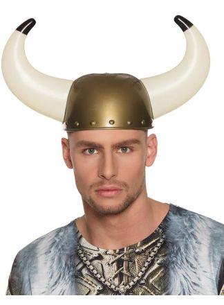 Wicky helm goud/wit plastic