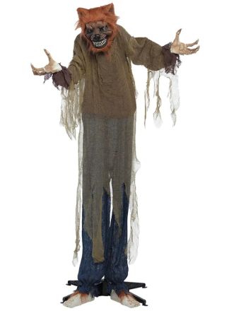 Animated Decoratie Gemene wolf 160cm.