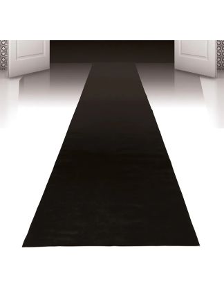 Zwarte Loper 60cm breed 450cm.