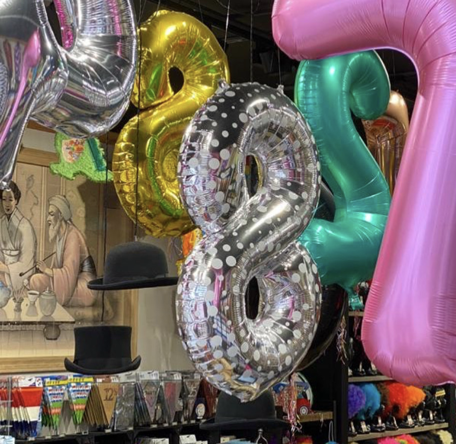 Cijfer ballonnen