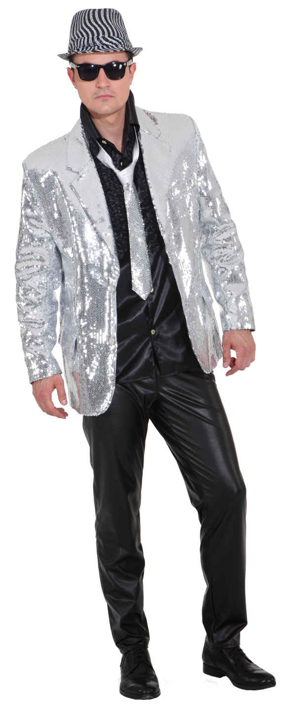 zilveren blazer