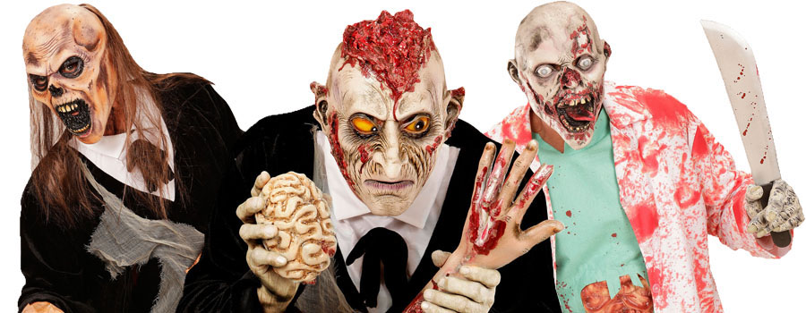 Halloween zombies en monsters
