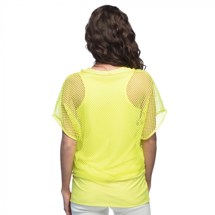 Neon geel shirt dames best sale