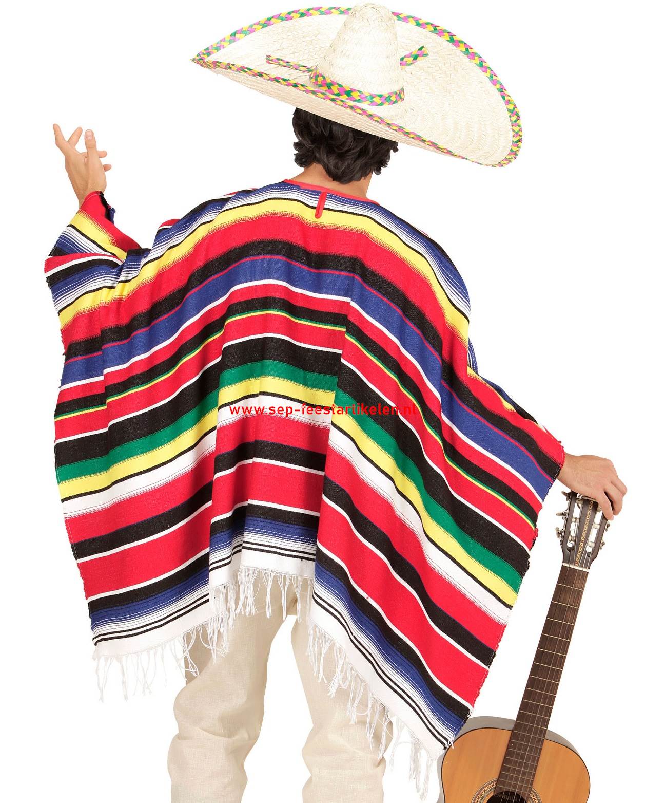 gans Evaluatie lawaai Mexicaanse poncho authentic one size direct leverbaar! - SEP Feestartikelen
